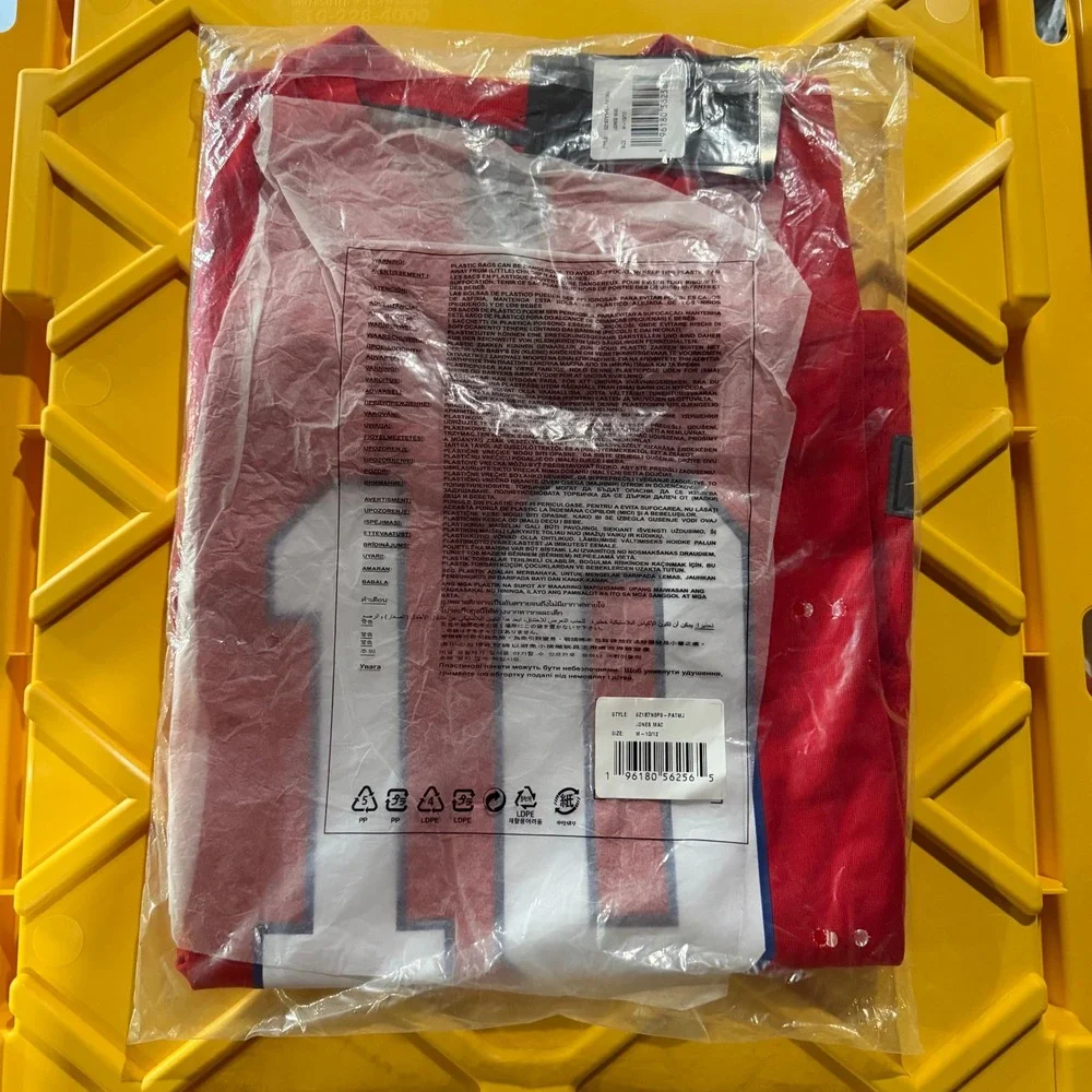 Nike Mac Jones New England Patriots Red Game Jersey‎ Kids Size Medium 10-12 NWT